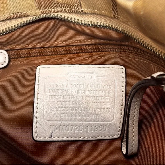 Coach Carly Signature Monogram Hobo 2007 Authentic Shoulder Bag with Dust Bag - Picture 3 of 14